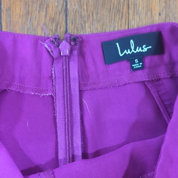 Lulu's Fuchsia Wide-Leg High-Waist Pants - Picture 3 of 3